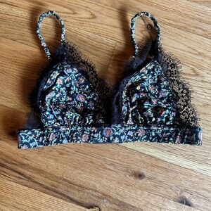 Anthropologie Bralette (floral, lace)